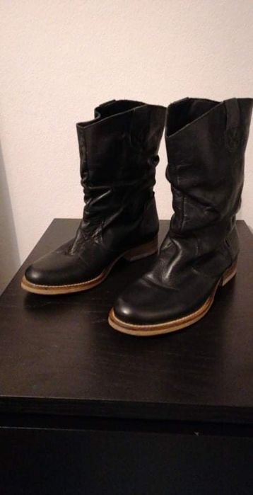 botas em pele senhora